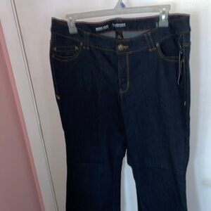 Lane Bryant Boot Cut straight to knee with slightly wider leg opening